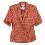 Bagatelle Retro Vtg Shorts Pant Suit 14 Red White Polka Dot NWOT 80s Power Suit Photo 0