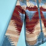 The Territory Ahead  Southwest Button Front Sweater Blue Tan Rust Size Small Photo 2