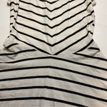 Divided H&M Black White Striped Dress Fit and Flair Circle Skirt Sz 2 Adorable! Photo 3