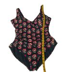 Boden Women's Floral One Piece Swimsuit Size 16R Ruched Tummy Control Swimwear Black Photo 9