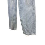 AGOLDE Criss Cross Jean Women's Size 26 Light Wash Denim Distressed Raw Hem Photo 6