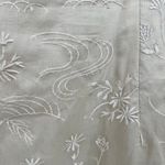 Talbots silk embroidered beaded cream tan slip floral classic dress plus size 20 Photo 2