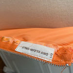 Vintage 60s 70s Orange Yellow Garden Party Chiffon Floral Gown Long Dress 4 6 S Photo 8