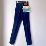 Vinatge 80s Deadstock Virginian Special Brutus High Rise Dark Wash Jeans 24" NWT Blue Photo 1