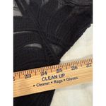 Etam 3/4 Sleeve Sheer Floral Tie Front Kimono Cover Up Black Women's Size XL Photo 7