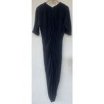 Lafayette 148 New York Black Draped Dress 12 Elegant Career Quiet Luxury Formal Photo 3