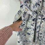 Jason Wu Blurred Poplin Belted Shirt Dress Blue Size 4 Photo 3