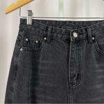 Grunge Size 26 High Waist Holes Distressed Raw Hem Goth Emo Jeans Punk Tapered Black Photo 6