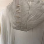 Boutique Women’s White Pumpkin Spice Distressed Hoodie Sweater size Large Photo 8