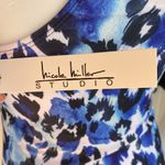 Nicole Miller women's size M aqua cheetah print one piece racerback swimsuit NWT Photo 8