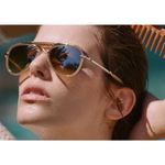 💕MR LEIGHT by GARRETT LEIGHT💕 Doheny SL Sunglasses ~ Aviator Crescent 12KG NWT Photo 4