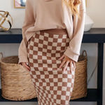 Roolee  checkered midi skirt Photo 0