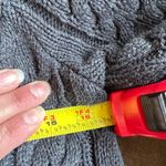 Willi Smith Gray Knit Cable Cardigan No Buttons with Belt 100% Cotton SZ S Photo 11