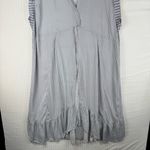 Free People  Gone Sailing Maxi Dress Nautical Stripe Twist Detailing Size Medium Photo 2