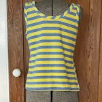 Vintage 70’s Terrycloth Blue and Yellow Striped Tank 🍄 Size M Photo 2