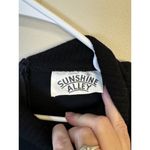 Vintage Sunshine Alley Black Women's Sweater Dress Size 10 Button‎ Accent Photo 4