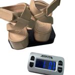 Franco Sarto  Noel Beige Leather Ankle‎ Strap Block Heel Sandals Womens Size 8M Photo 8