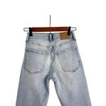 Aeropostale AERO Destroyed Stretch Blue Denim Straight Mom Jeans Size 000 Photo 3