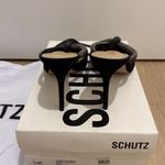 Schutz  Nobuck Black Rhinestone Heel - 8.5 Photo 3