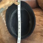 None Vintage Elegant Black Velvet Hat with Beaded Details leaves wool Photo 7