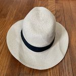 Summer‎ Beach Hat 100% Paper Classic Natural with Black Band Tan Photo 1