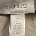 Chico's  Womens Convertible Cargo Crop Beige Pants Size 2/14 Photo 5