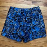 Lilly Pulitzer Callahan High-Waisted Shorts in Grotto Blue Dusk Floral Brocade, Jacquard, 6, Black Photo 6