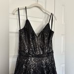 Mac Duggal  -‎ Black V-Neck  Sequined Ball Gown - NWT Photo 6