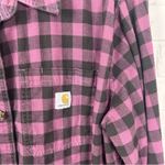 Carhartt Rugged Flex Loose Fit Midweight Flannel Long Sleeve Plaid Shirt Size L Photo 4