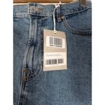 Everlane The Way High Denim Shorts Blue Raw Hem Size 28 Photo 2