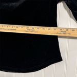 Bohme  Black Velvet Top XL Draped Cowl Square Neck Long Sleeve Dark Romance Photo 3