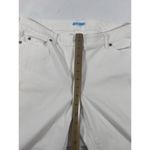 J. McLaughlin Jeans White Stretch Denim Crop Gold Hardware Size 12 Coastal Photo 4