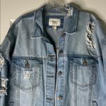Forever 21  Ripped Light Blue Denim Jacket Photo 1