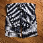 ZARA  Blue/White Striped Wide Leg Pants Photo 3