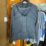 Athleta Luxe Stronger Black Space Dye Scuba Full Zip Hoodie Jacket Size Medium Photo 10