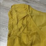 Tory Burch Yellow Silk Blend Midi Dress Photo 4
