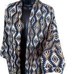 Peach Love California Aztec Print Cardigan Photo 3