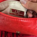 Carolina Herrera Red  Leather Handbag Photo 7