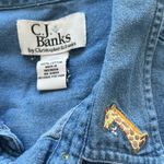 CJ Banks Vintage 90s Cotton Denim Embroidered Noah’s Ark Size 20W Photo 6
