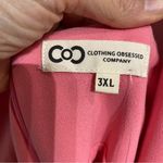 Clothing Obsessed Company Pink Curvy Fit Midi Halter Dress Sz 3XL NWT Photo 3