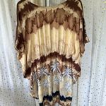 Coco Beach Hawaii Hawaiian Floral Hibiscus Tropical Earthy Swim Cover Up Dress Brown Size undefined Photo 2