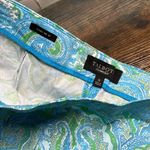 Talbots Vintage Teal Paisley Women's Pants • crop • capri • • 90s Photo 4
