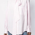 Balenciaga New Swing Logo Button Down Striped Shirt Size XS Photo 0