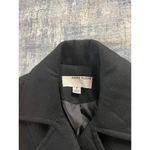 Anne Klein Black Double Breasted Wool Blend Pea Coat Size S Photo 6