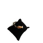 Enamel KOI Gold Fish Moveable Articulated Pendant Charm Cloisonné Orange Photo 9