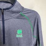 Colosseum heathered blue Notre Dame quarter zip pullover fitted women size large Photo 3