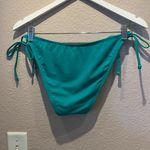 Shade & Shore New  Women’s Green String Tie Bikini Bottoms Size Medium NWOT Photo 4
