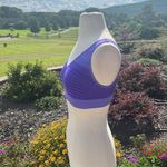 Hanes Comfy Purple Striped Sports Bra Photo 2