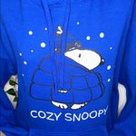 Peanuts Snoopy Cozy Snoopy Pullover Hoodie Blue Size L Photo 4