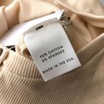 Lovers + Friends  Rayne Bodysuit Henley Waffle Knit Thermal Stretch Ivory XL Photo 3